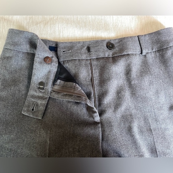 bbzipper New Macy 100% Wool Gray Dress Trousers Size 12 - Picture 3 of 14